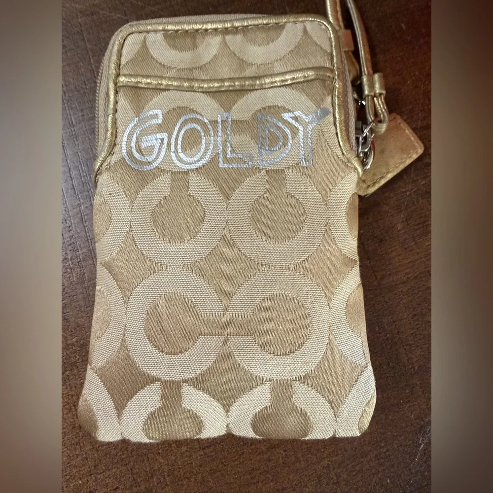 Coach Poppy Chan “Goldy” Wristlet - Picture 12 of 12